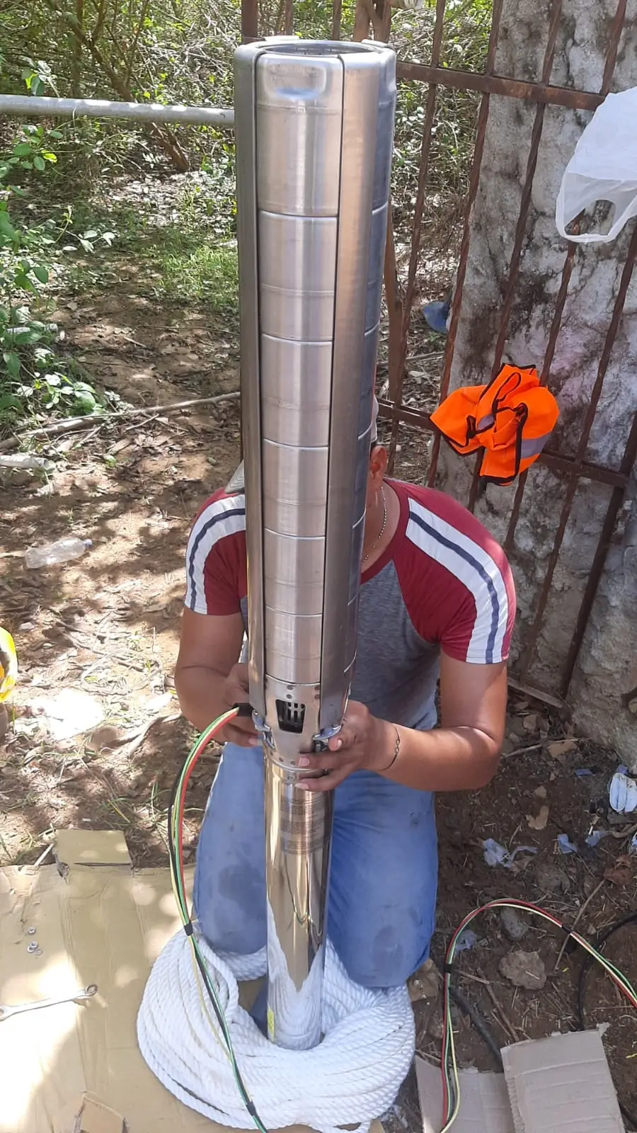 Pozo profundo legalizado con concesión de aguas en una finca del Magdalena